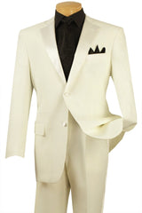 (36R) Regular Fit 2 Piece Tuxedo in Ivory