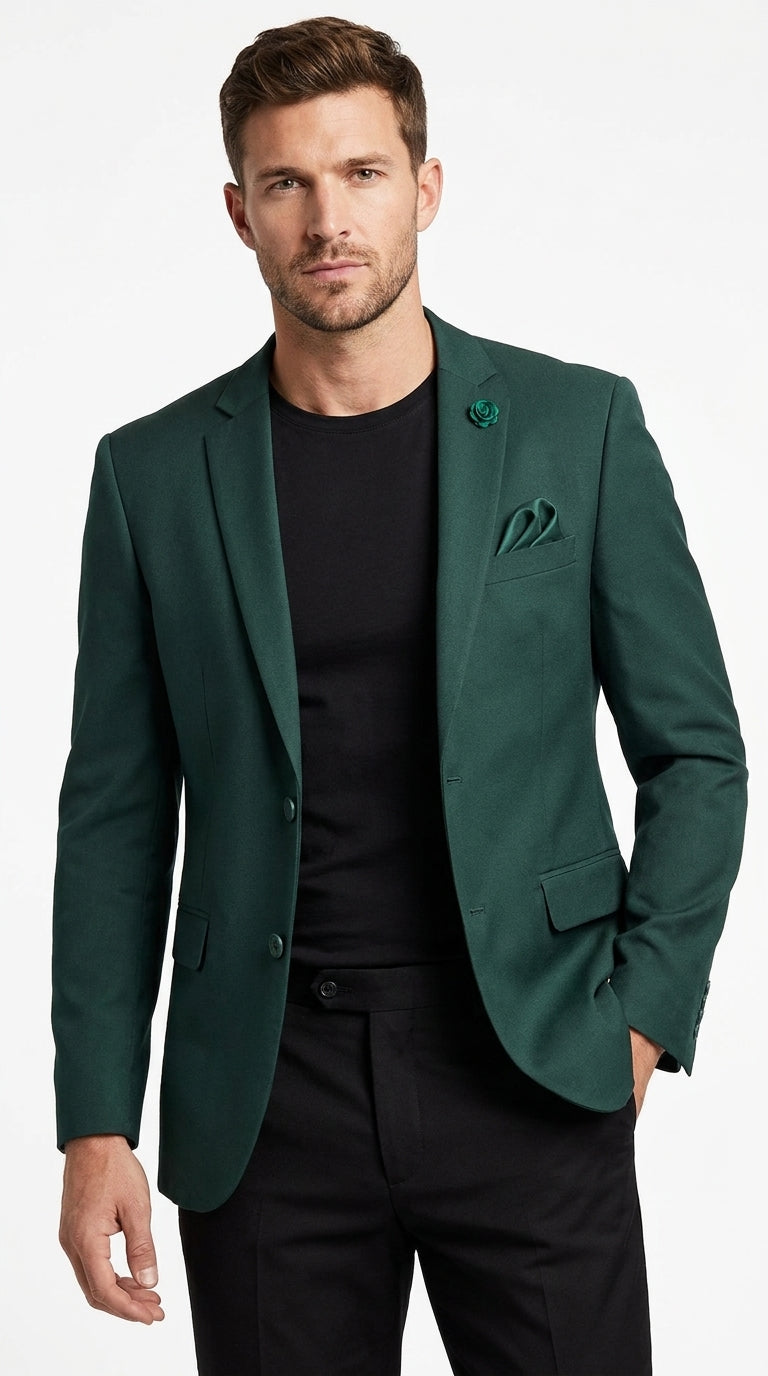 green dress jacket 36 Men's Hunter Blazer – Classic Two Button Sport Coat for Wedding & Formal Wear Everyone's Wearing This Little-Known Color:Scurry Along Take your style off stone rose
