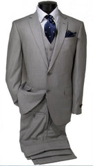 100% Fabric - Slim or Modern Fit Suits - Classic Fit Alberto Nardoni Brand - 100% Percent Wool Fabric Suit - Worsted Wool Business Suit