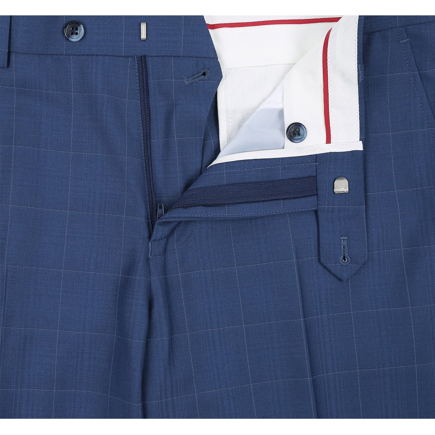 Renoi Designer Suit 291-20 Men's Slim Fit 2-Piece Single Breasted Check Dress Suit