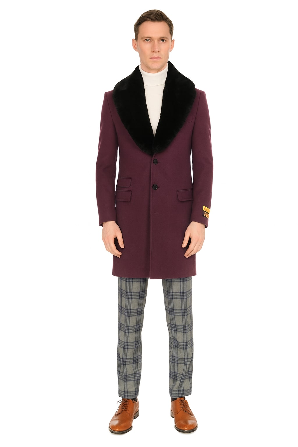 Mens Purple Pimp Coat
