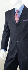 Men's 2 Piece Classic Suit - Pinstripe