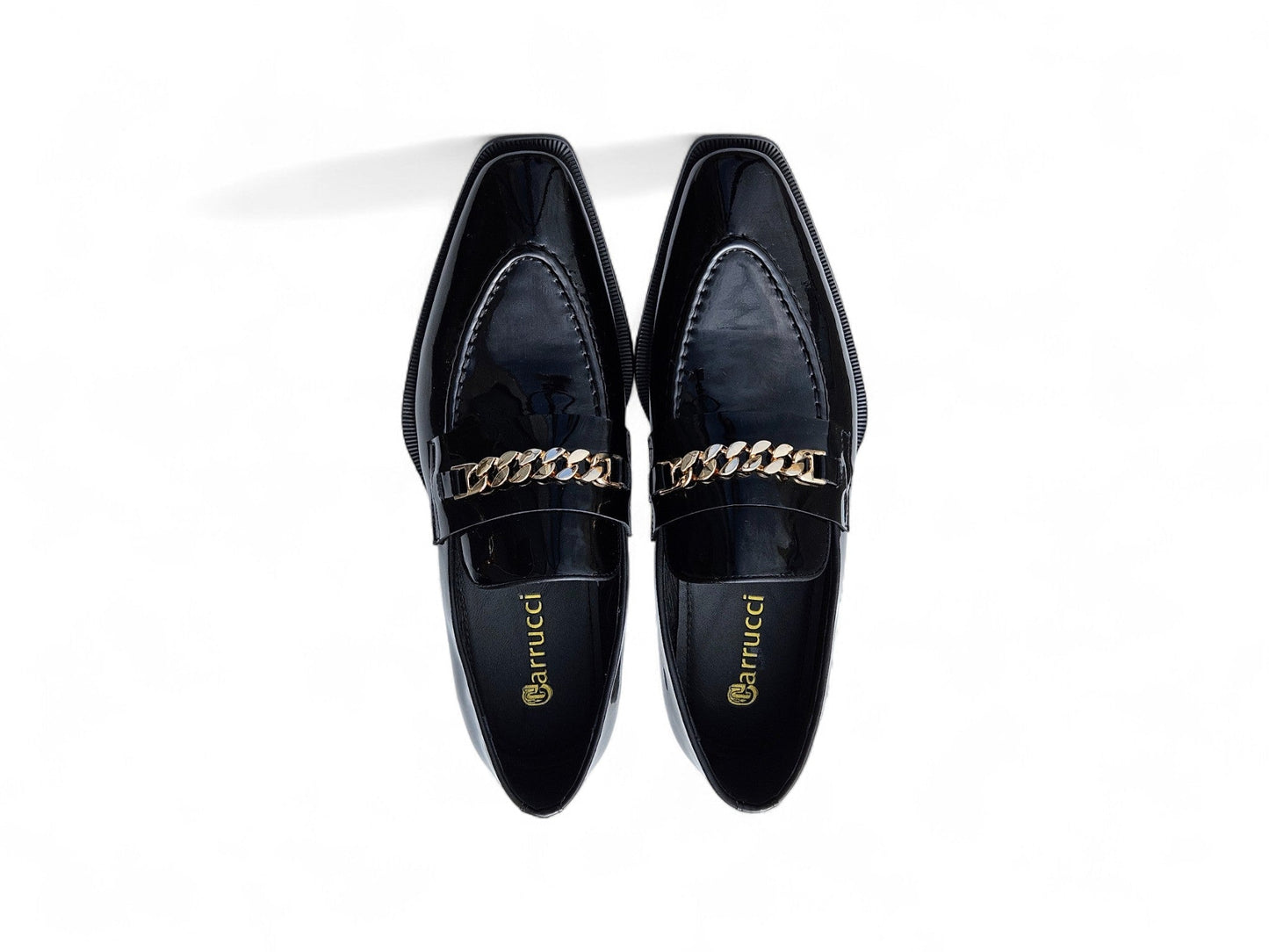 Amber Patent Leather Chain Loafer - Image 15