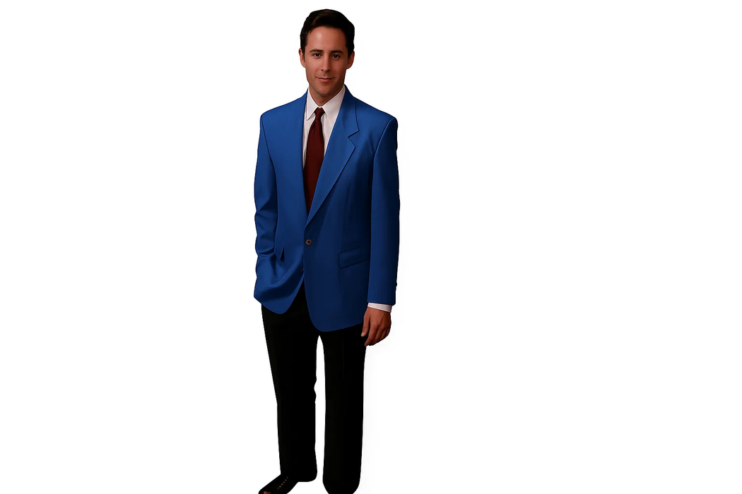 Single Breasted 2 Button Solid Royal Cheap Priced Unique Fashion Designer Men's Dress blazers Sale