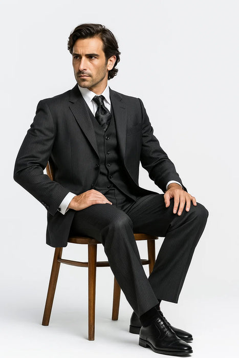 3 Piece Black Suit