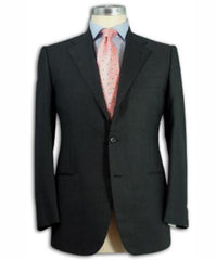 48 Short Suit - Mens Darkest Charcoal Gray Suits 48s