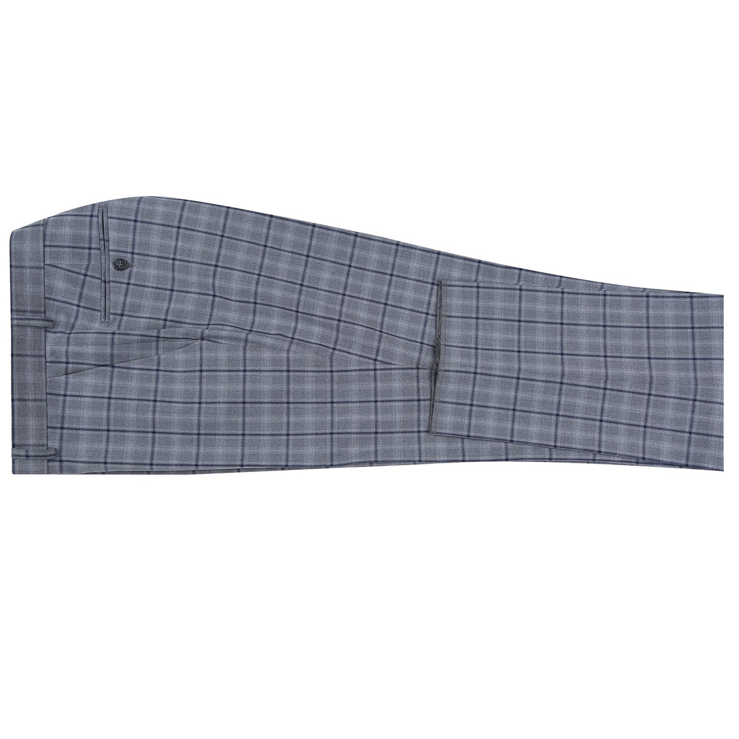 293-20 Men's Slim Fit Stretch Checked Suits - Image 8