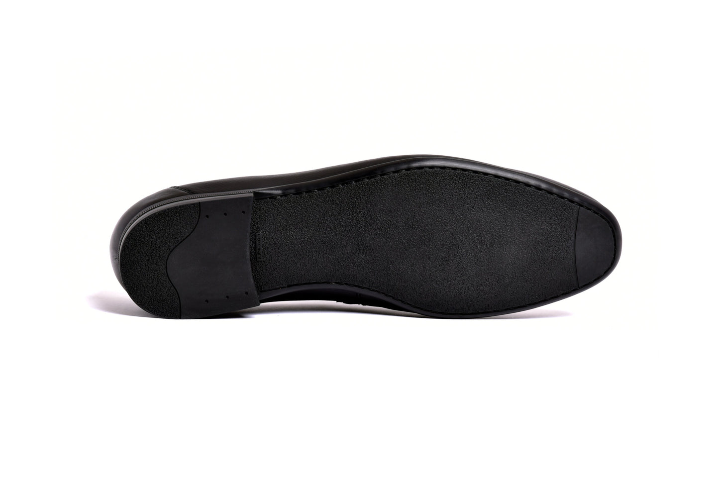 C160-5532 Deer skin Loafer- Black - Image 5