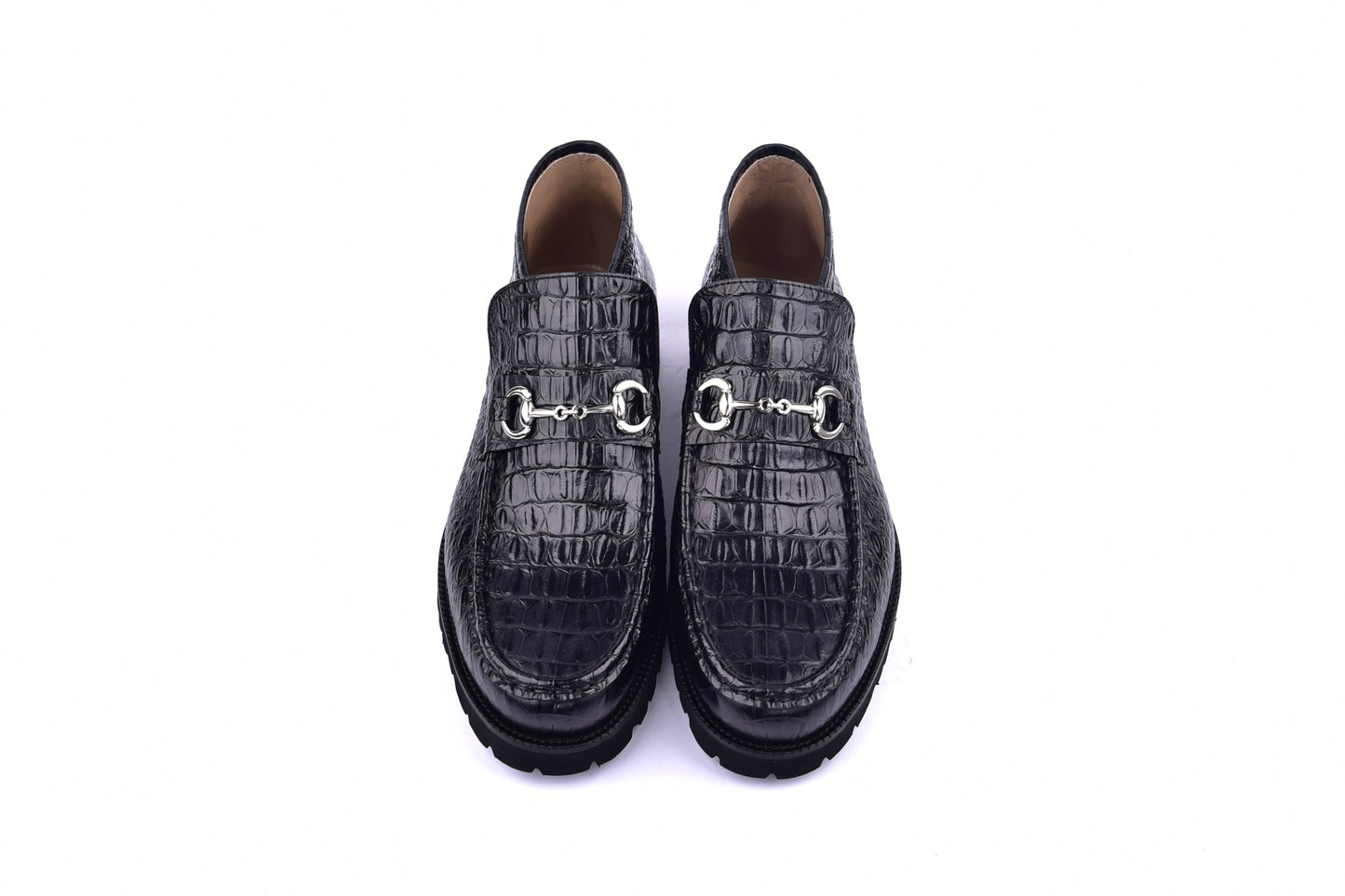 C03023-5786C Horn Back Print Leather- Black - Image 4