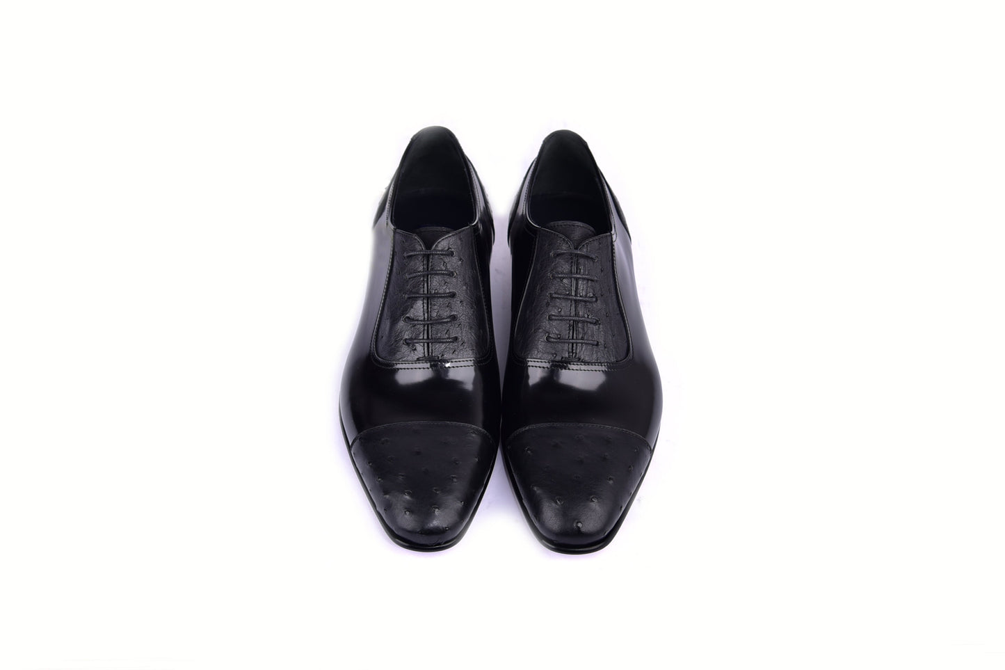 C0001301-6708 Cap toe Ostrich-Black - Image 4