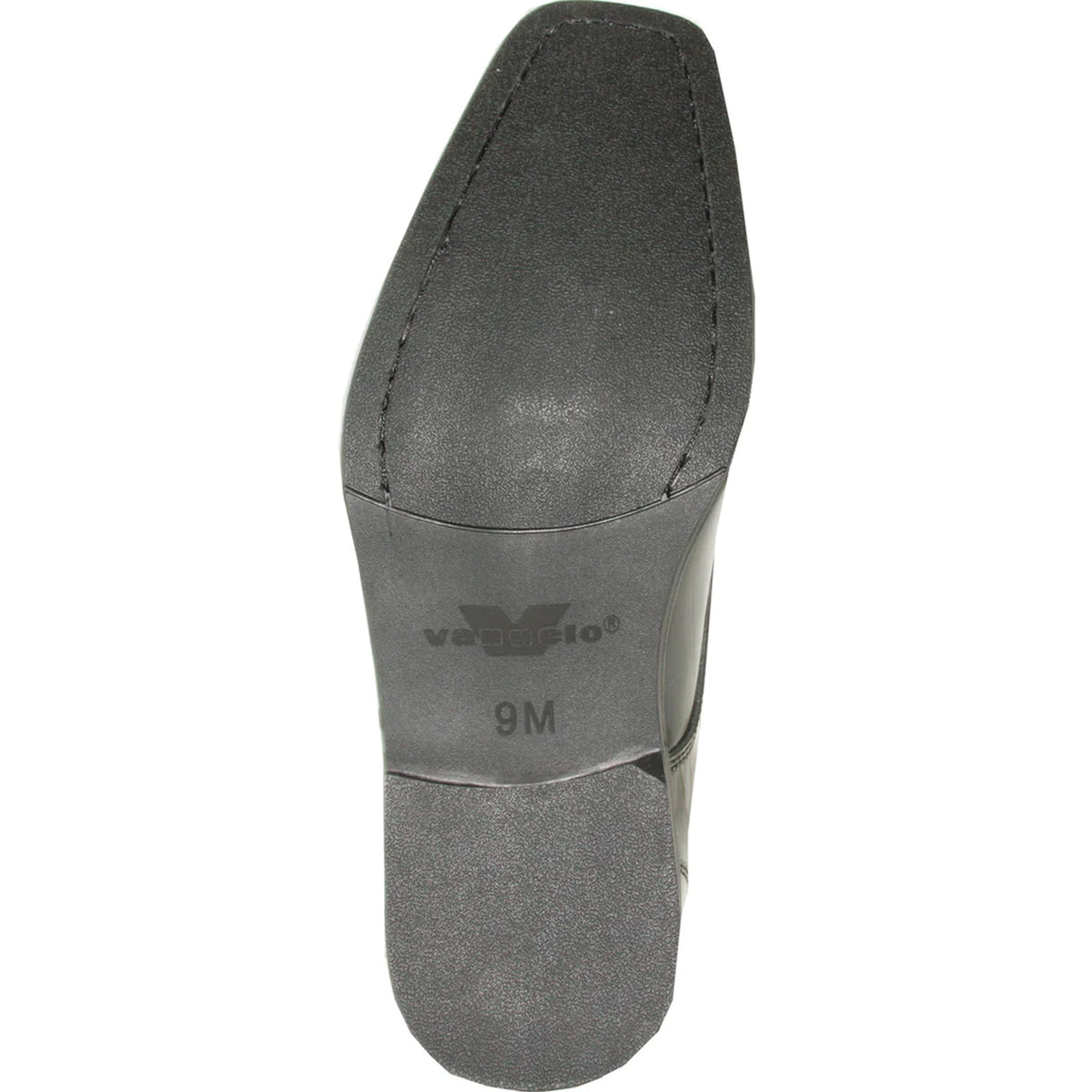 Bravo Mens Modern Pointy Square Toe Oxford Patent Tuxedo Shoe in Black