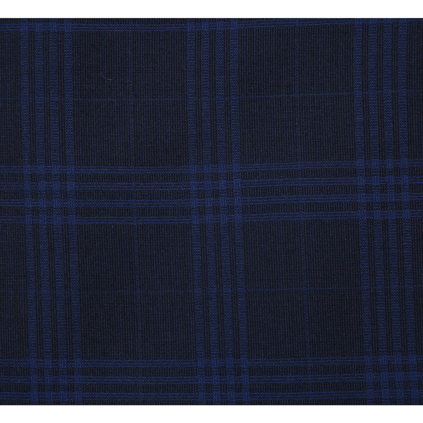 564-3 Men's Slim Fit Wool Blend Stretch Checked Suit - Image 6
