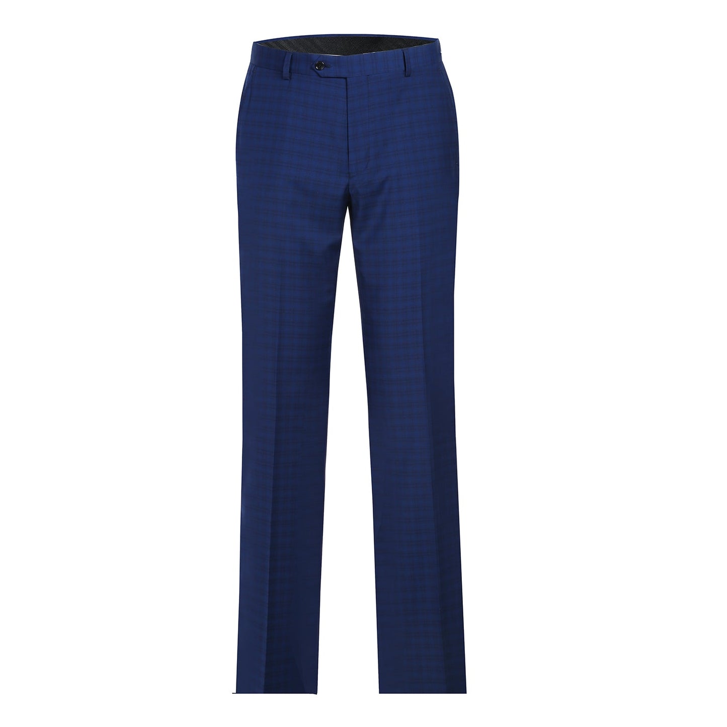 564-2 Men's Classic Fit Wool Blend Checked Suit - Image 6