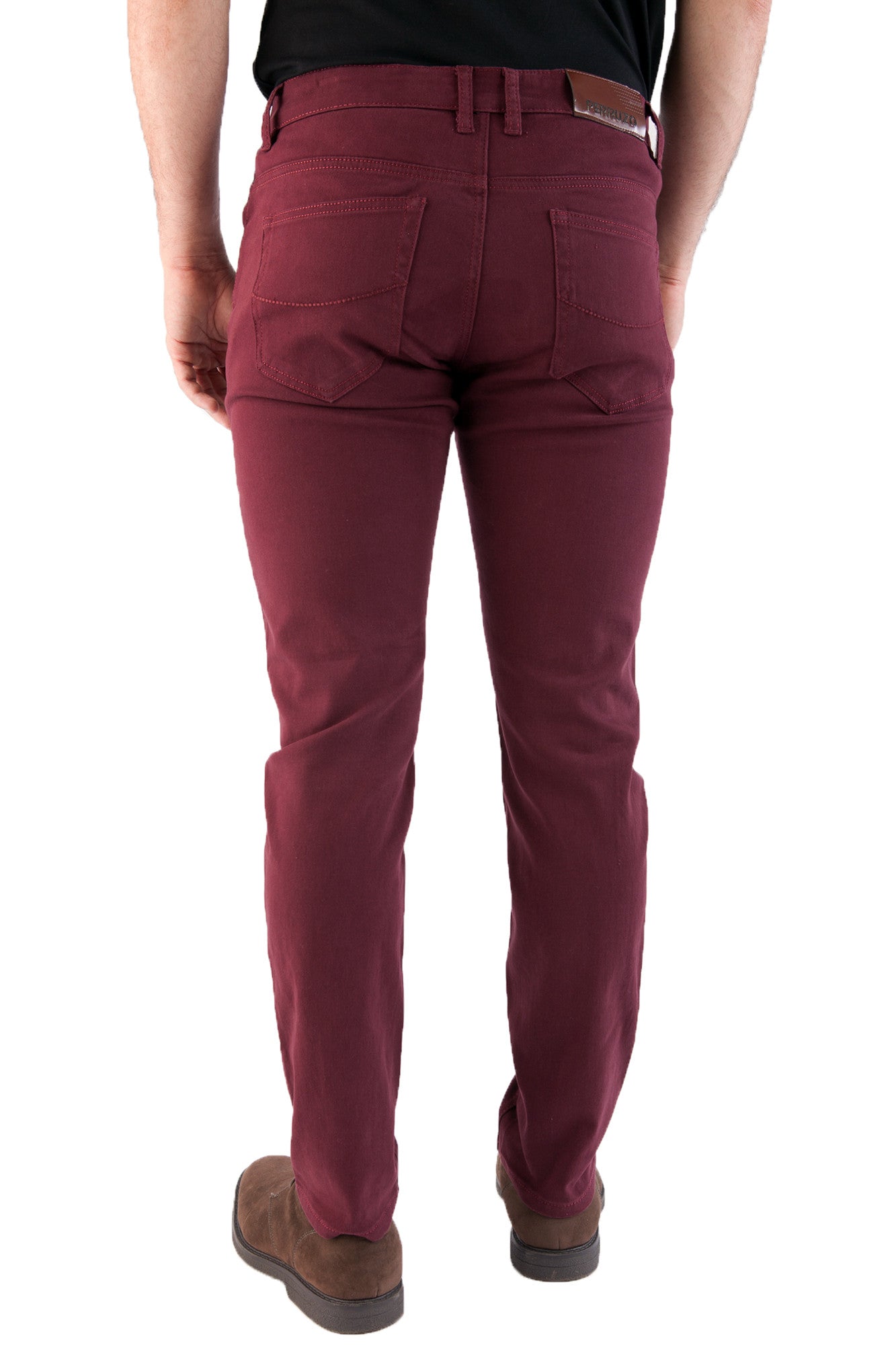 Jeans in Burgundy, Skinny fit