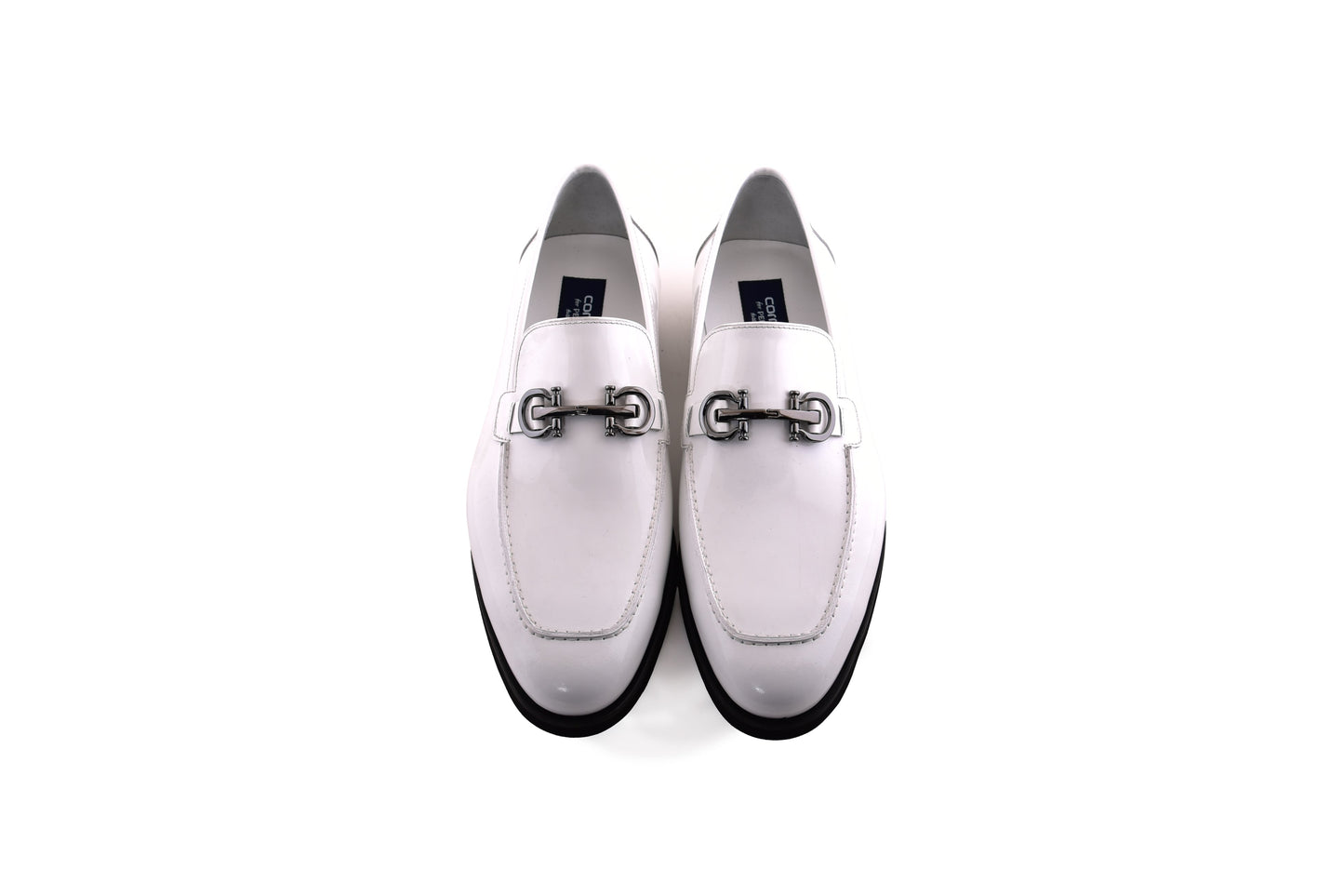 C0001209-7249 loafer with silver buckle-White - Image 4