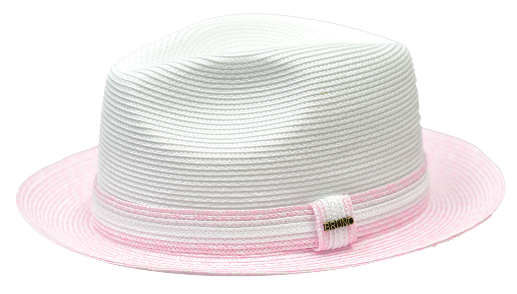 Bruno Capelo Antonio Collection White/Light Pink Hat