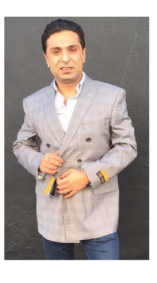 Alberto Nardoni Brand Men'S Double Breasted Checked Pattern Grey Blazer ~ Sport Coat Jacket(Wholesale Price $75 (12pc&UPMinimum))