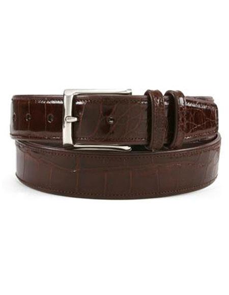 Mezlan Belts Men's Sport All-Over Genuine World Best Alligator ~ Gator Skin Belt