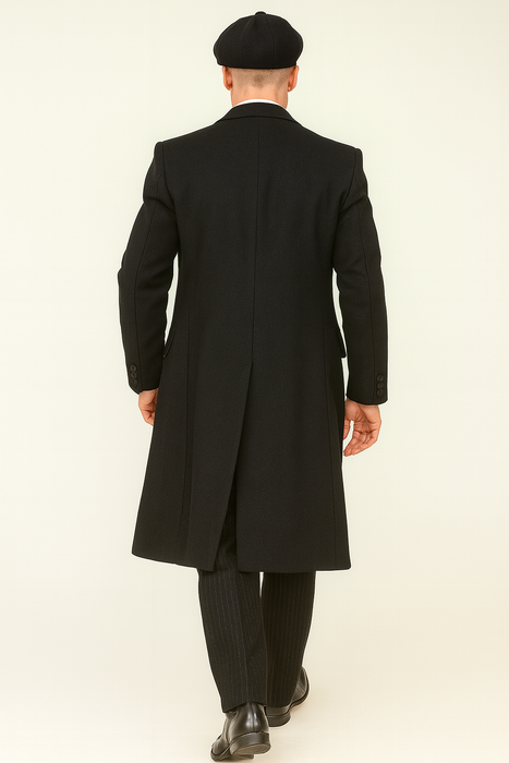 Brand New Quality 1920's English Style Peaky Blinders Style Vested Peaky Blinders Suit - Peaky Blinders Outfit + Overcoat + Hat (Peaky Blinder Custome)