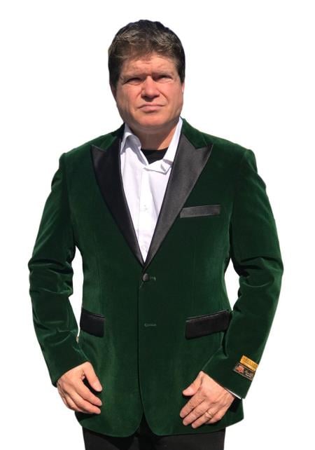 Big And Tall Blazers Velvet Clearance Cheap Priced Green Blazer Sport Coat
