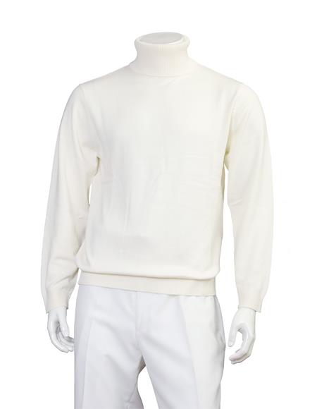 Big And Tall Sweater Knitted Sweater set White