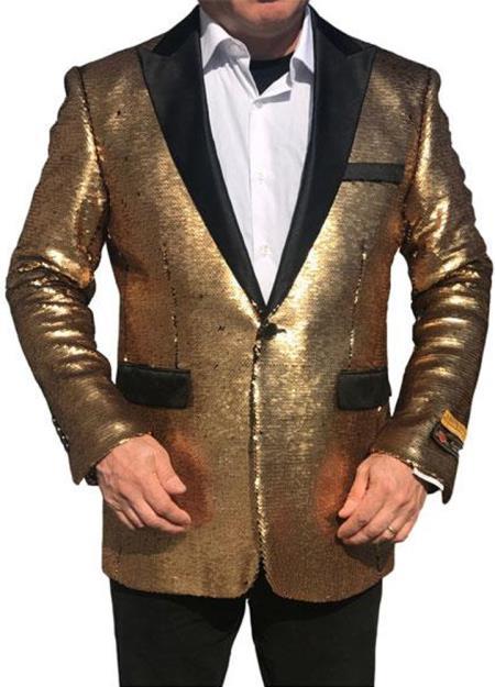 Big and Tall Mens Tuxedos - Gold Tuxedo
