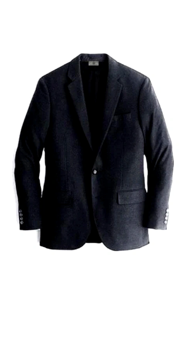 Black Mens Winter Blazer - Cashmere and Winter Fabric Dress Jacket