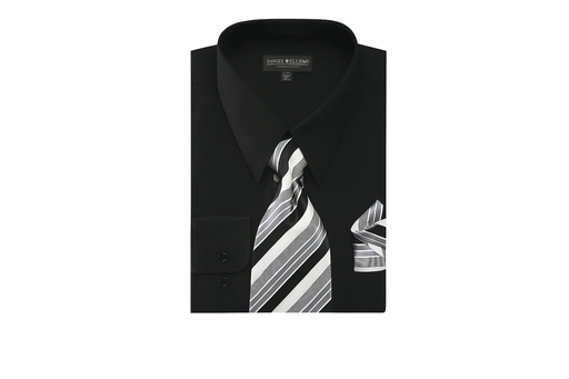 Affordable Clearance Cheap Mens Dress Shirt Sale Online Trendy - PREMIUM TIE - Black Men's Dress Shirt