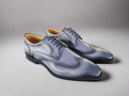 Carrucci Blucher Style Wingtip Oxford Shoes