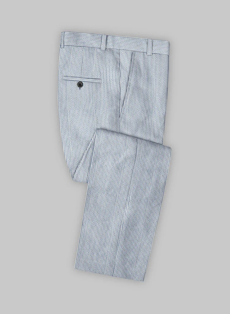 Blue Seersucker Suit