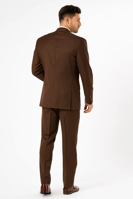 Brown Three-Piece