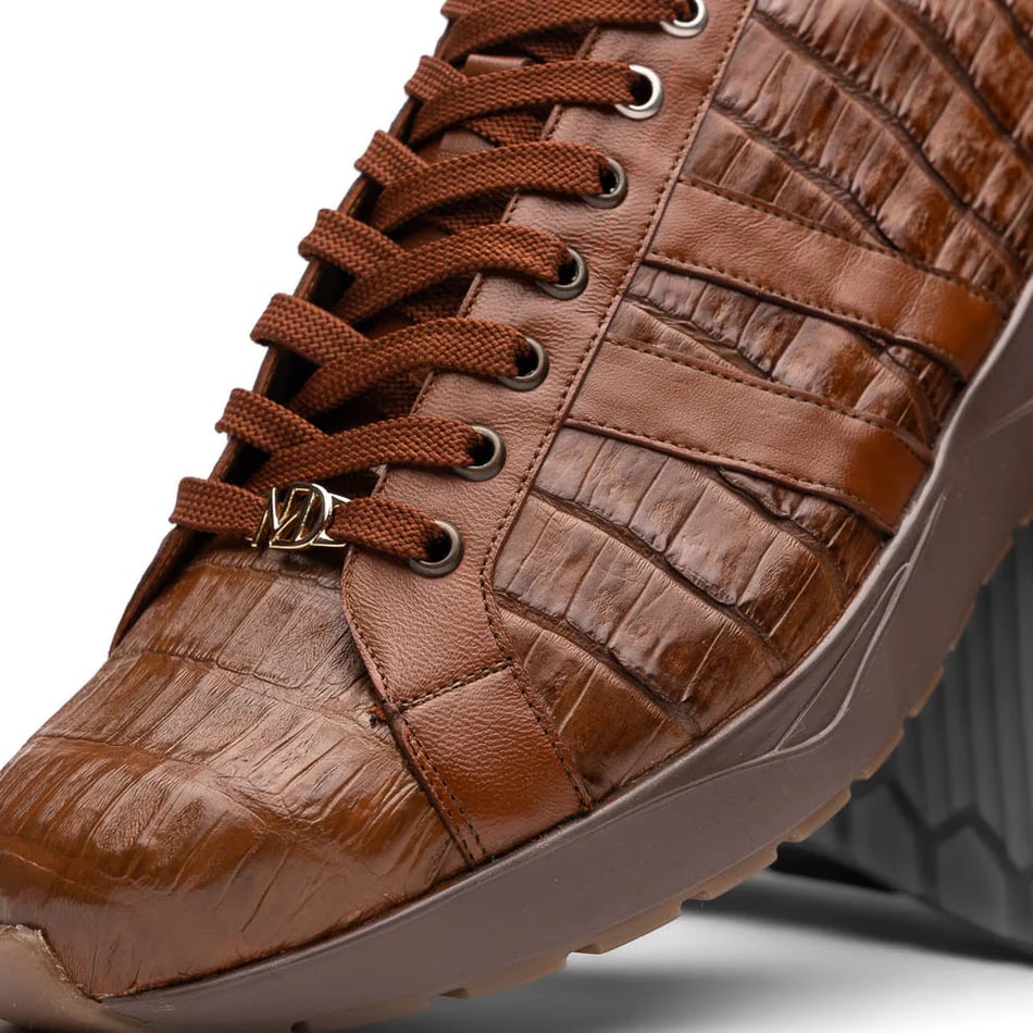 Marco Di Milano Nino Men's Shoes Bay Apache Sleek Genuine Caiman Crocodile Fashion Sneaker - Image 4