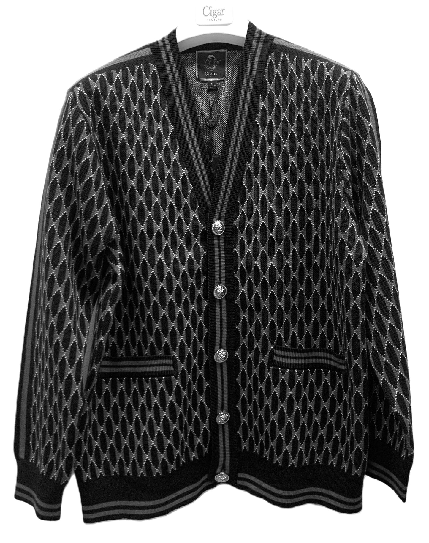 Cigar Couture Cardigan Sweater GRAY