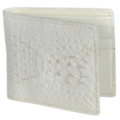 Carteras caiman ~ World Best Alligator ~ Gator Skin Lomo Men's Wallet – Hueso