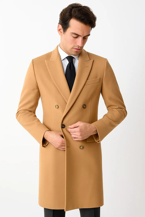 Camel / Khaki Overcoat