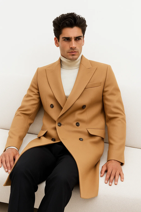 Camel / Khaki Overcoat