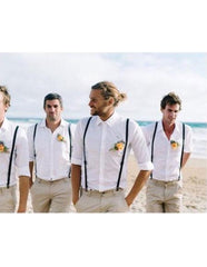 Men's Collared Neck One Chest Pocket Perfect for Wedding Attire