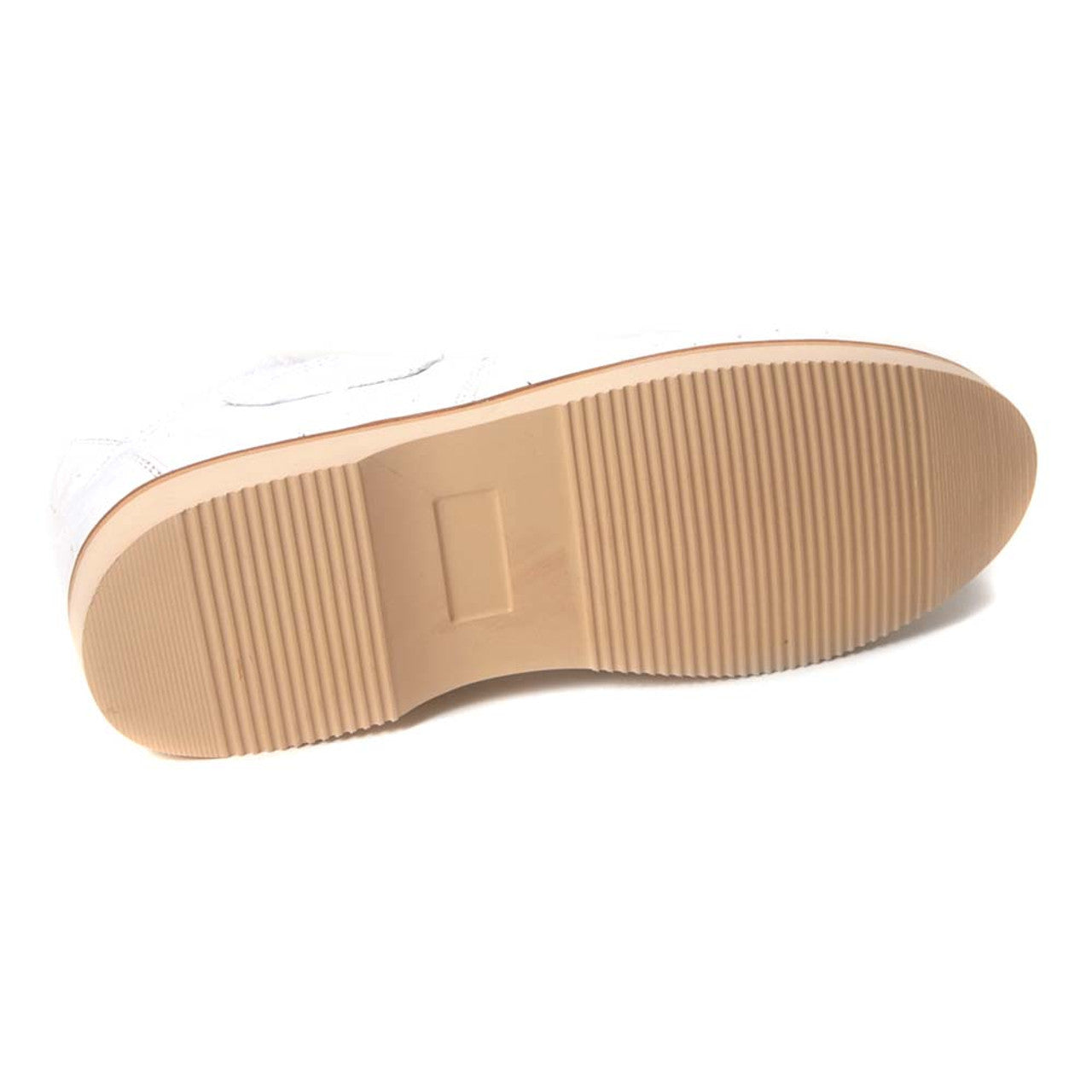 Los Altos Men's Casual White Full Ostrich Sneaker - Image 4