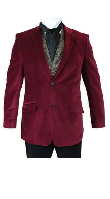 Cheap Priced Online Velvet Smoking Burgundy ~ Wine ~ Maroon Blazer - Sport Coat