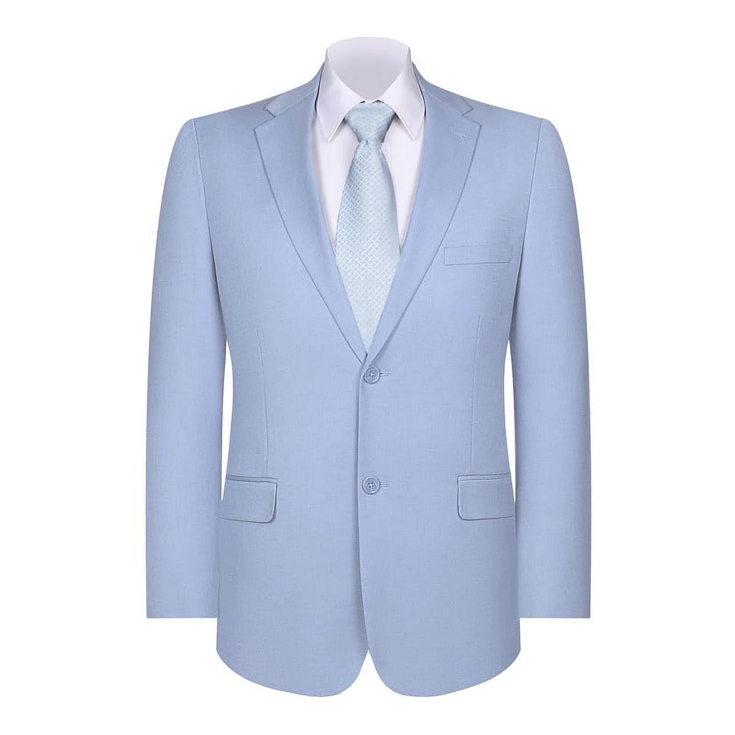 Mens Blazer Classic Fit Sport Coat Two Buttons Lightweight Suit Jacket Iceberg Green - Image 8