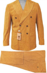 Corduroy Double Breasted with 2 Buttons Closure