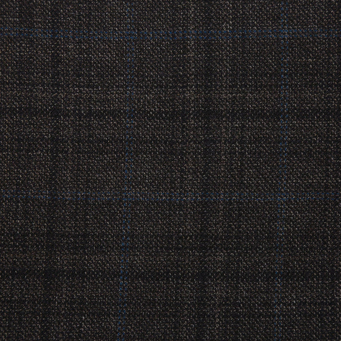 Saco vaquero - Western Sport Coat - Western Blazer- Mens Two Button Classic Fit 100% Wool Sport Coat Blazer In Dark Brown Windowpane Plaid