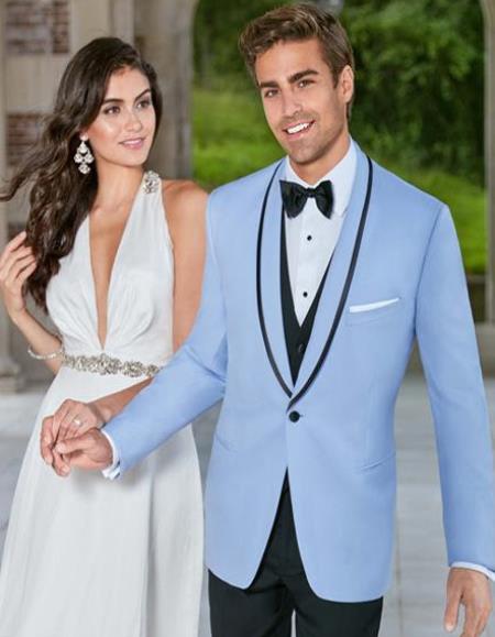 Dusty Blue Tuxedo + Vest and Pants