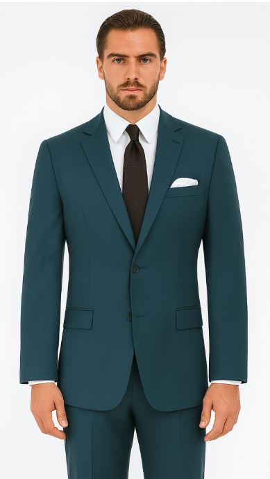 Teal Blue Men's Suits