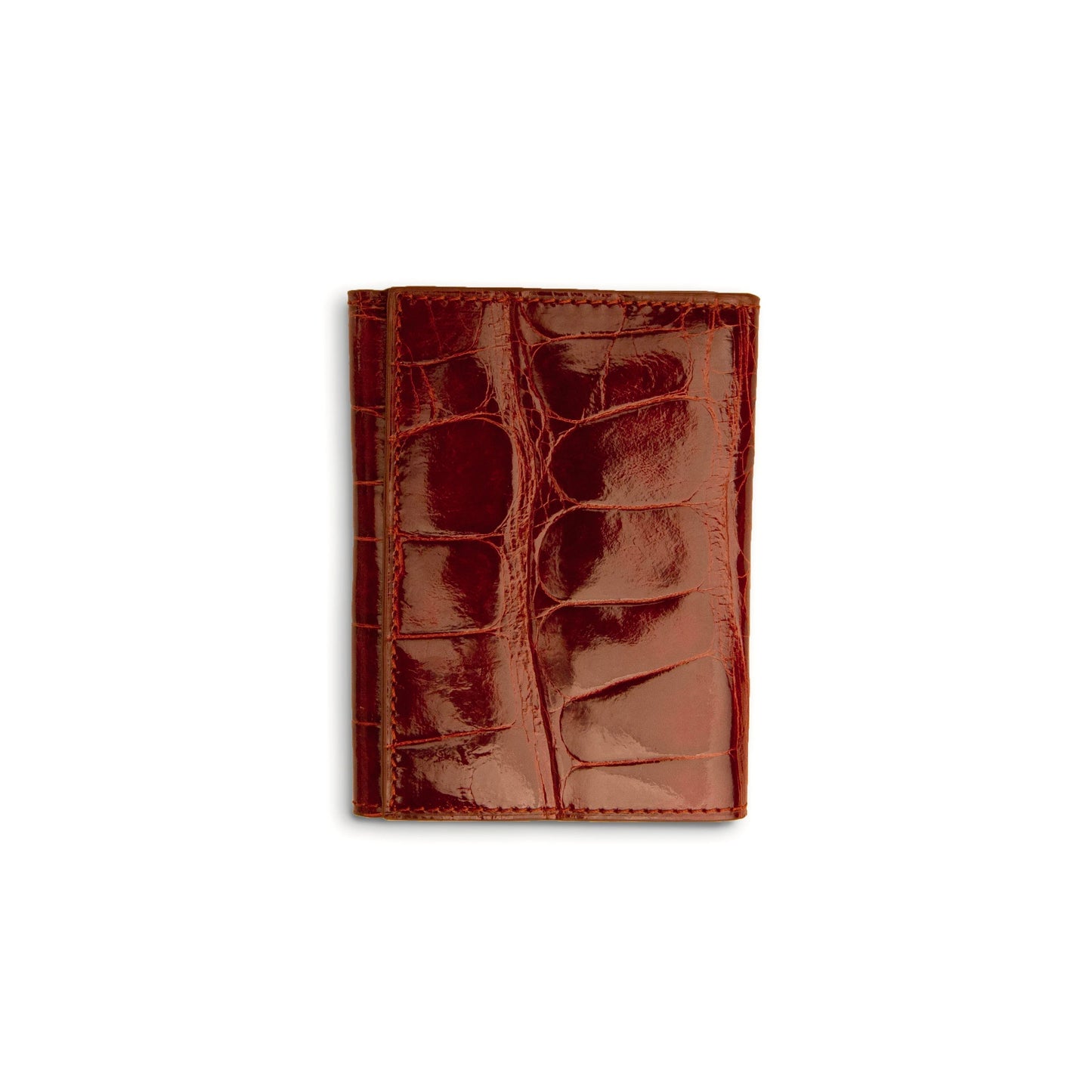 Men's Genuine Exotic Animal Skin Ferrini Hornback Crocodile Card Holder by Ferrini USA - Image 3