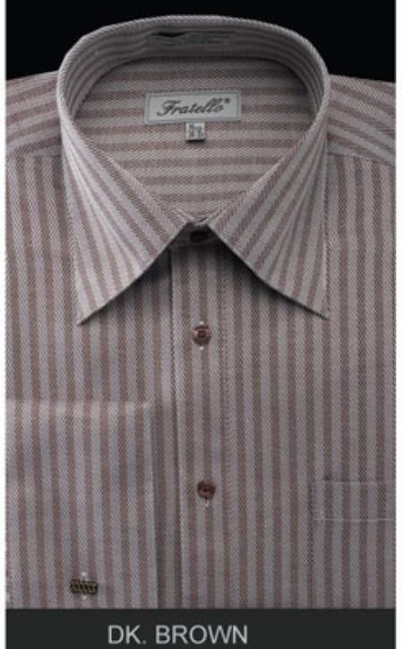 Fratello French Cuff Dark Brown