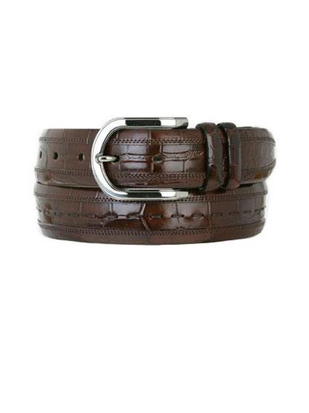 Mezlan Belts Brand Men's Genuine World Best Alligator ~ Gator Skin Sport Skin Belt