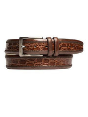 Mezlan Belts Brand Men's Genuine Crocodile Sport Cinturon De Cocodrilo