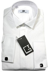 Giovanni Testi White Wingtip Tuxedo Angled 1/8? Pleat