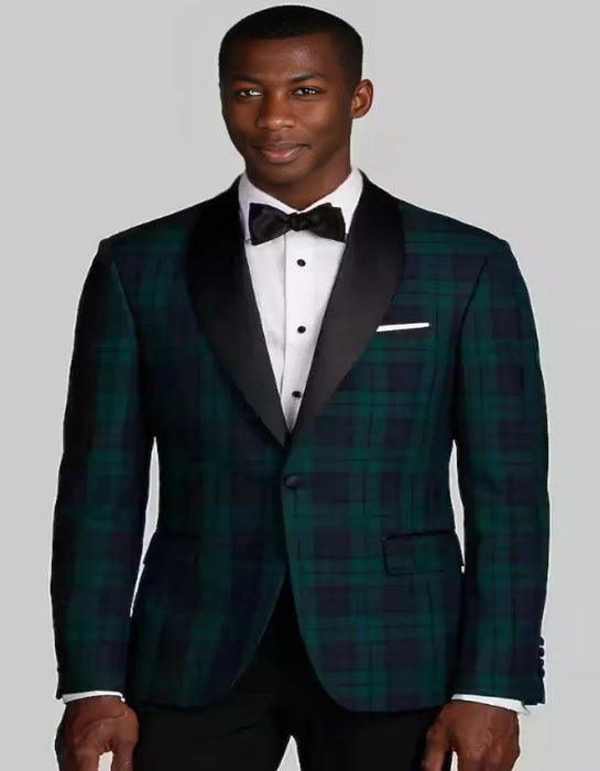 Plaid Dinner Jacket - Green Tartan Sportcoat